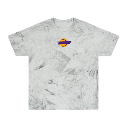 Los Angeles Basketball Tie-Dye Tee — Smoke, Purple & Gold
