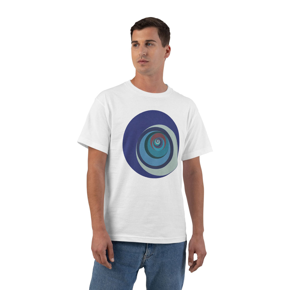 plate 387 beefy tee - White by onlycolor