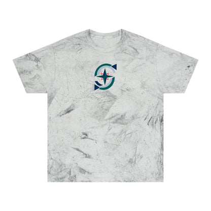 Seattle Baseball Tie-Dye Tee — Smoke, Navy, Teal & Grey