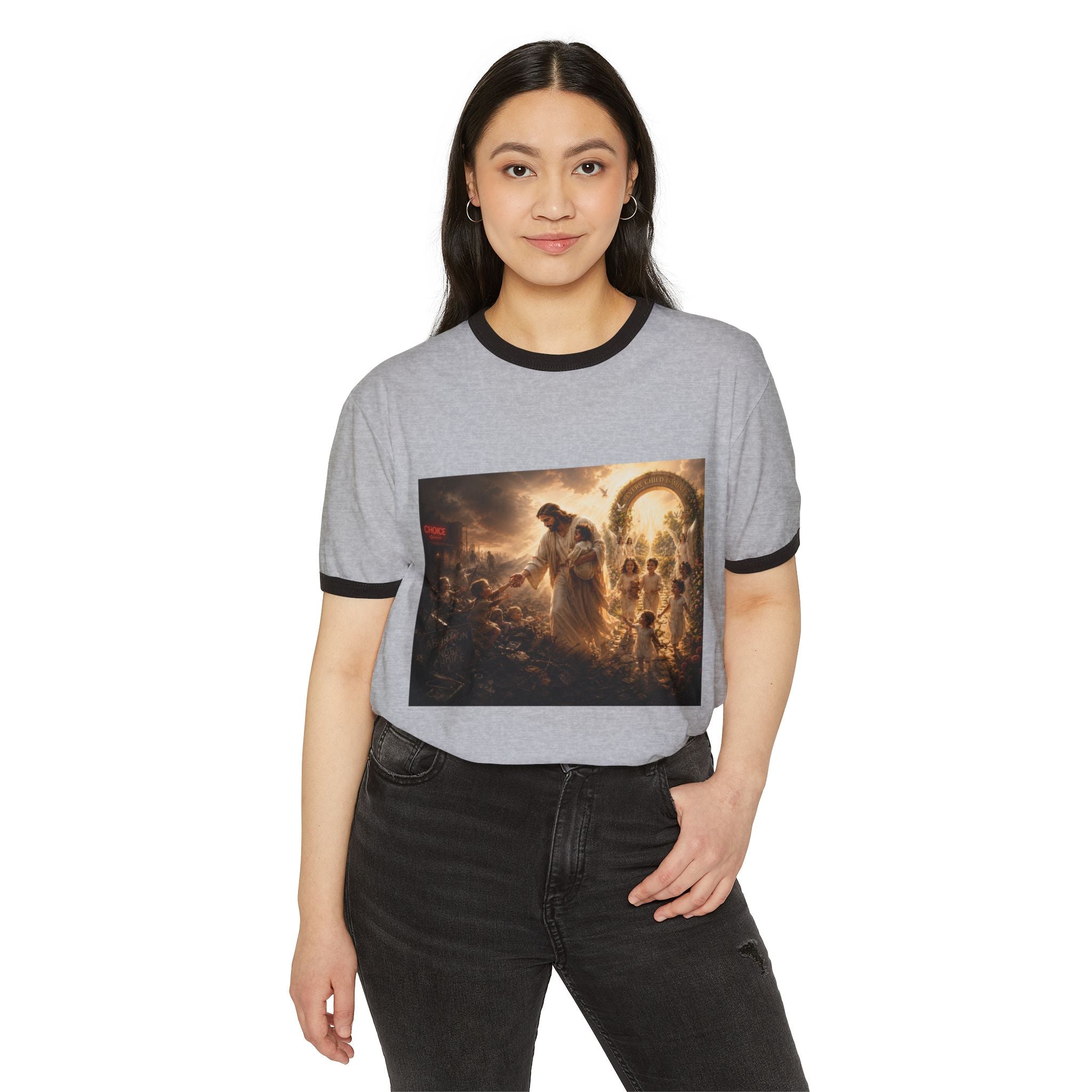 Unisex Cotton Ringer T-Shirt