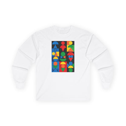 plate 191 long sleeve tee - White