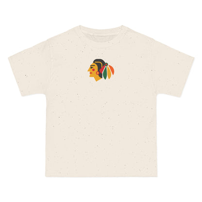 Chicago Hockey Heavyweight Tee — Natural, Gold, Black & Kelly Green