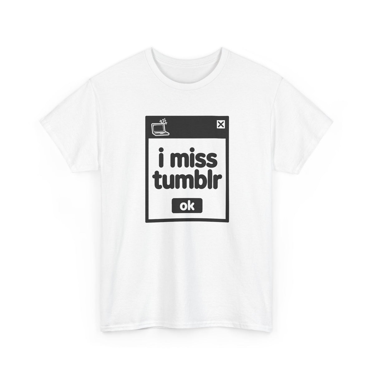 i miss tumblr error tee - White by lonelyboi