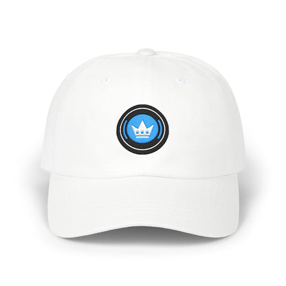 Charlotte Soccer Dad Cap — Embroidered, Black, Aqua & White