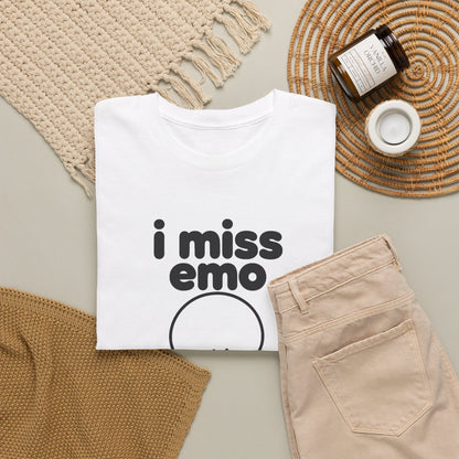 i miss emo tee - White