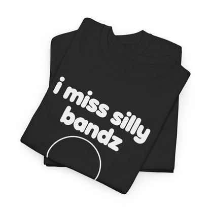 i miss silly bandz tee - Black