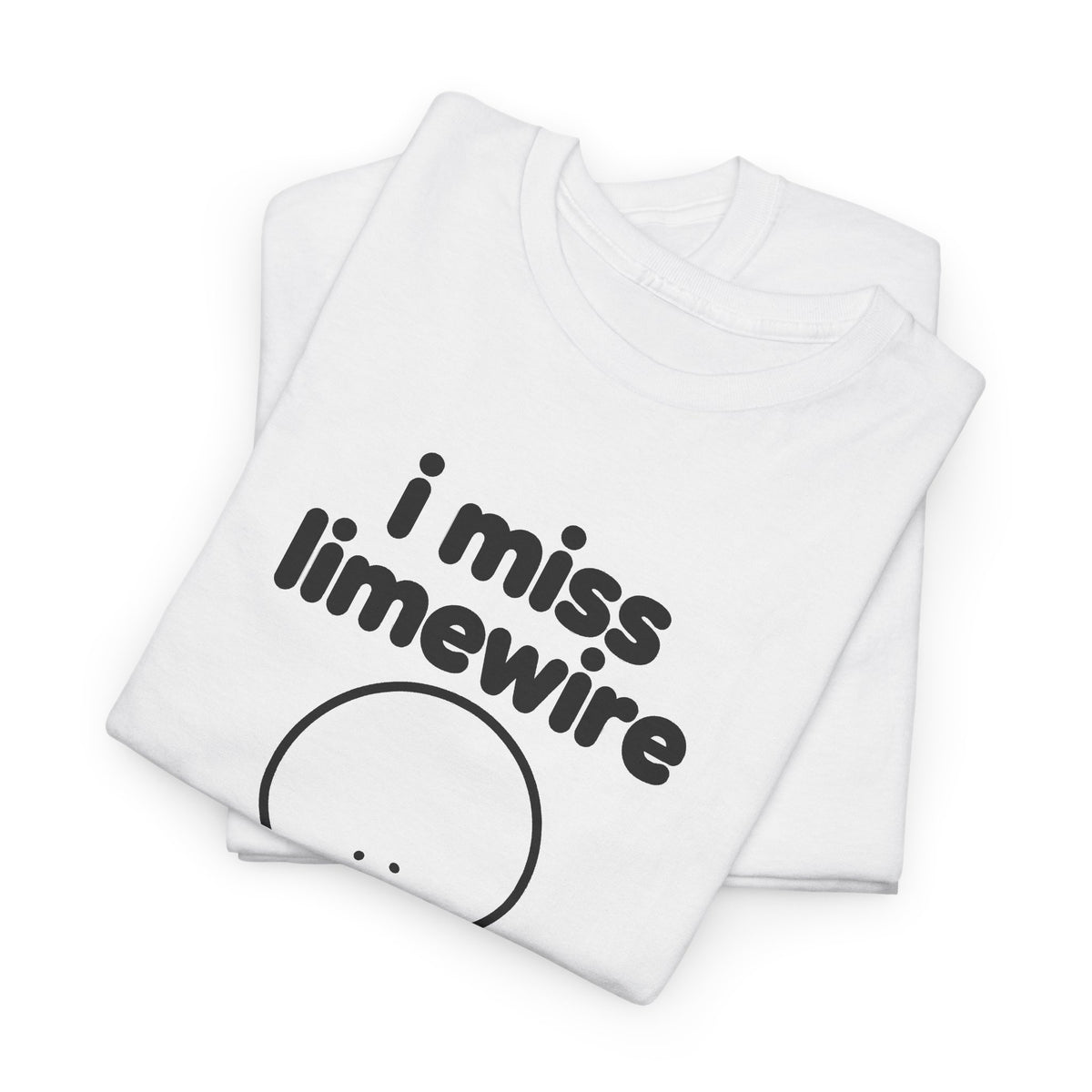 i miss limewire tee - White