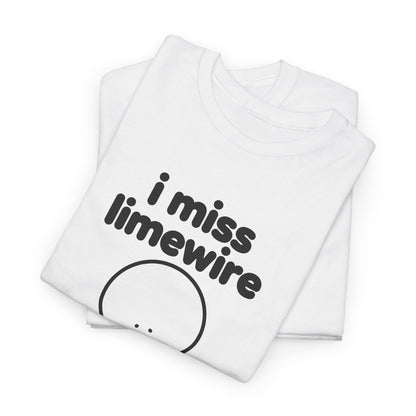 i miss limewire tee - White