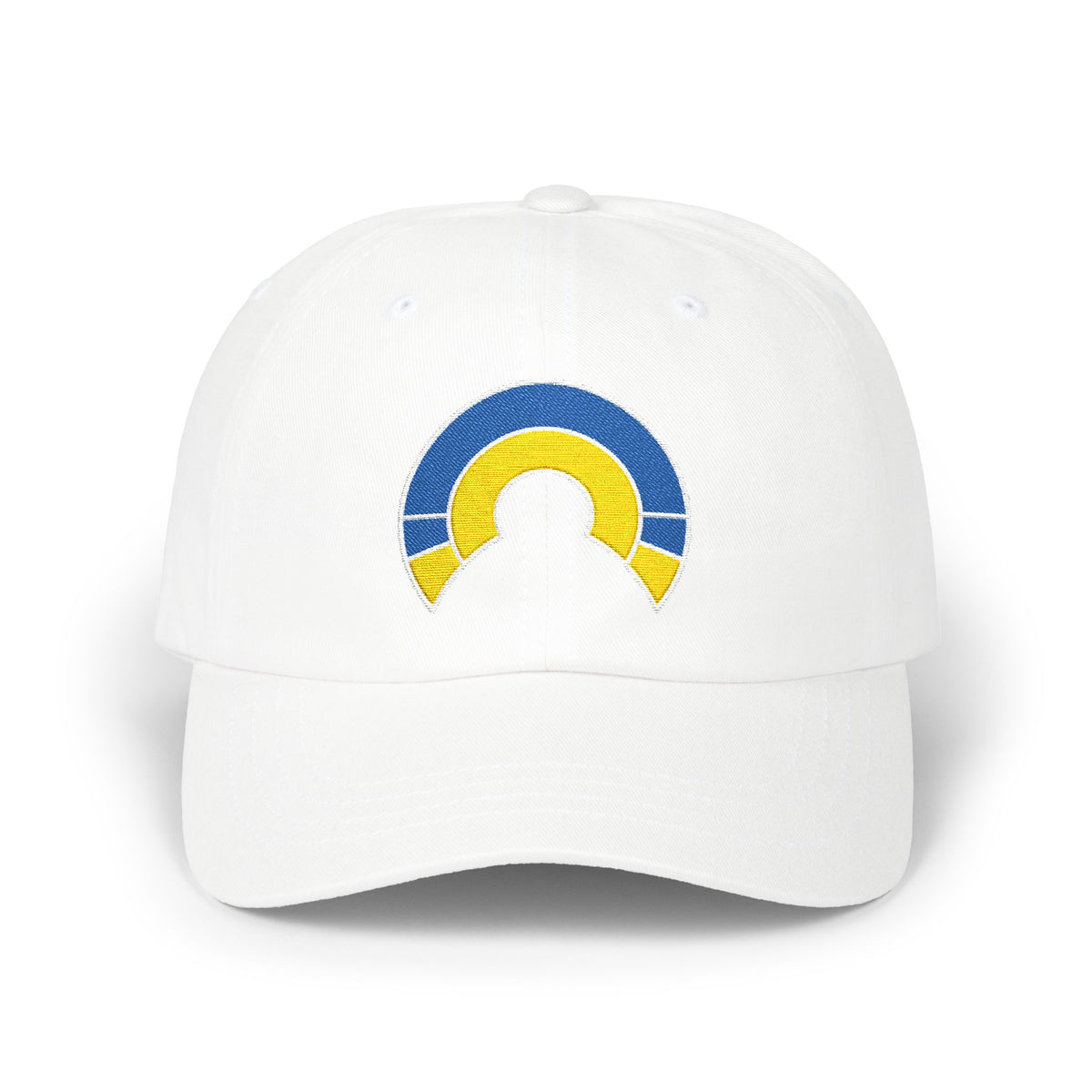 Los Angeles Football Dad Cap — Embroidered, Royal, Gold & White