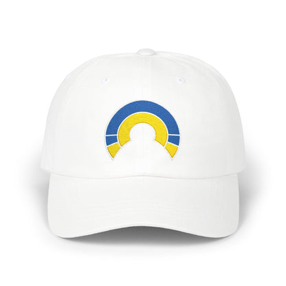 Los Angeles Football Dad Cap — Embroidered, Royal, Gold & White