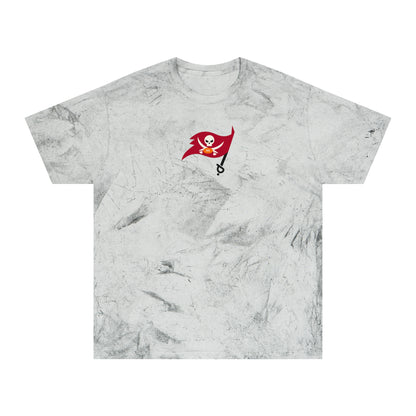 Tampa Bay Football Tie-Dye Tee — Smoke, Red, Off-White & Black