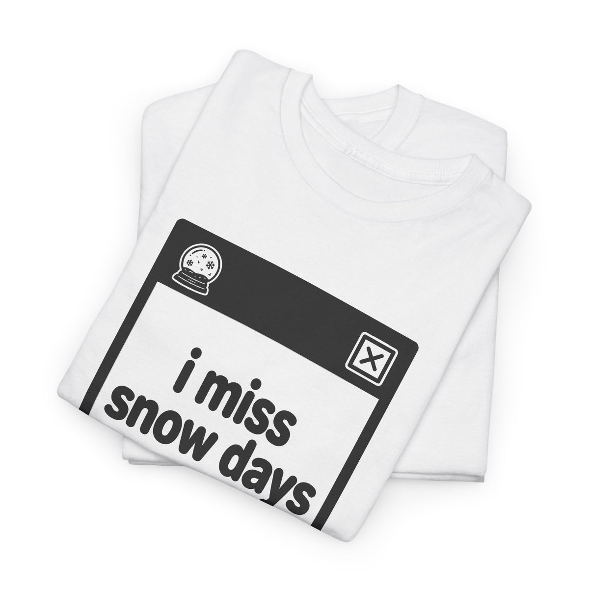 i miss snow days error tee - White by lonelyboi
