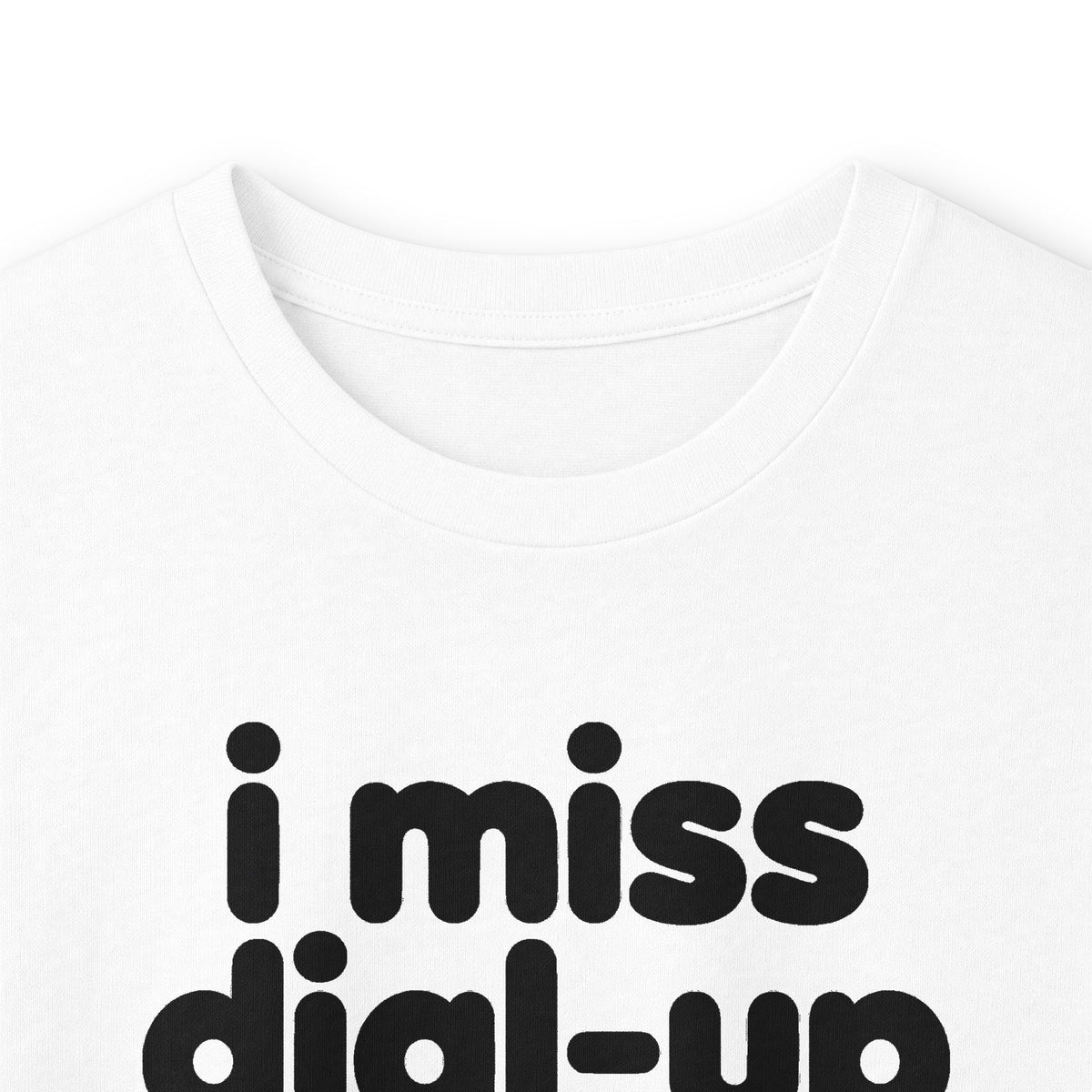 i miss dial-up long sleeve tee - White