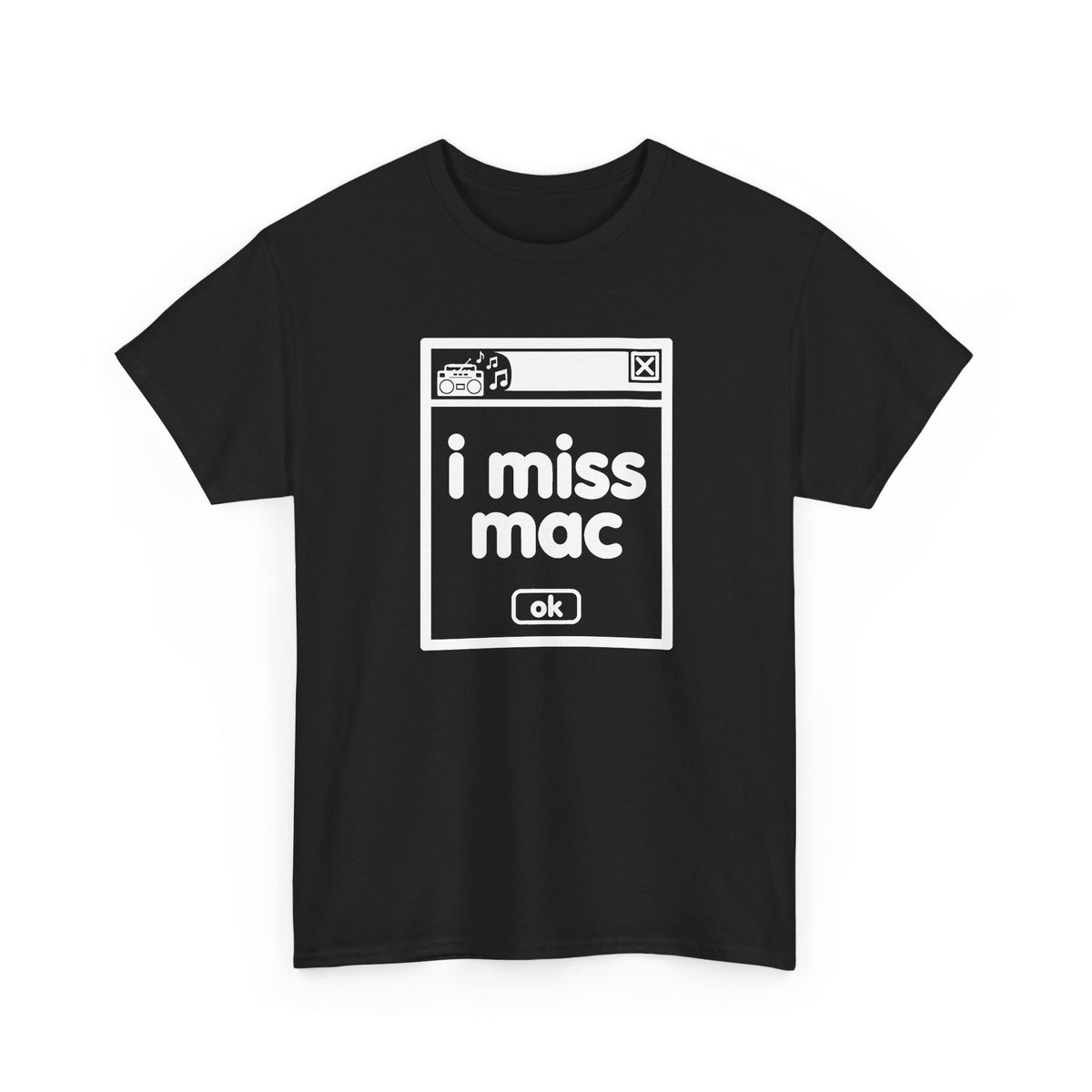 i miss mac error tee - Black by lonelyboi