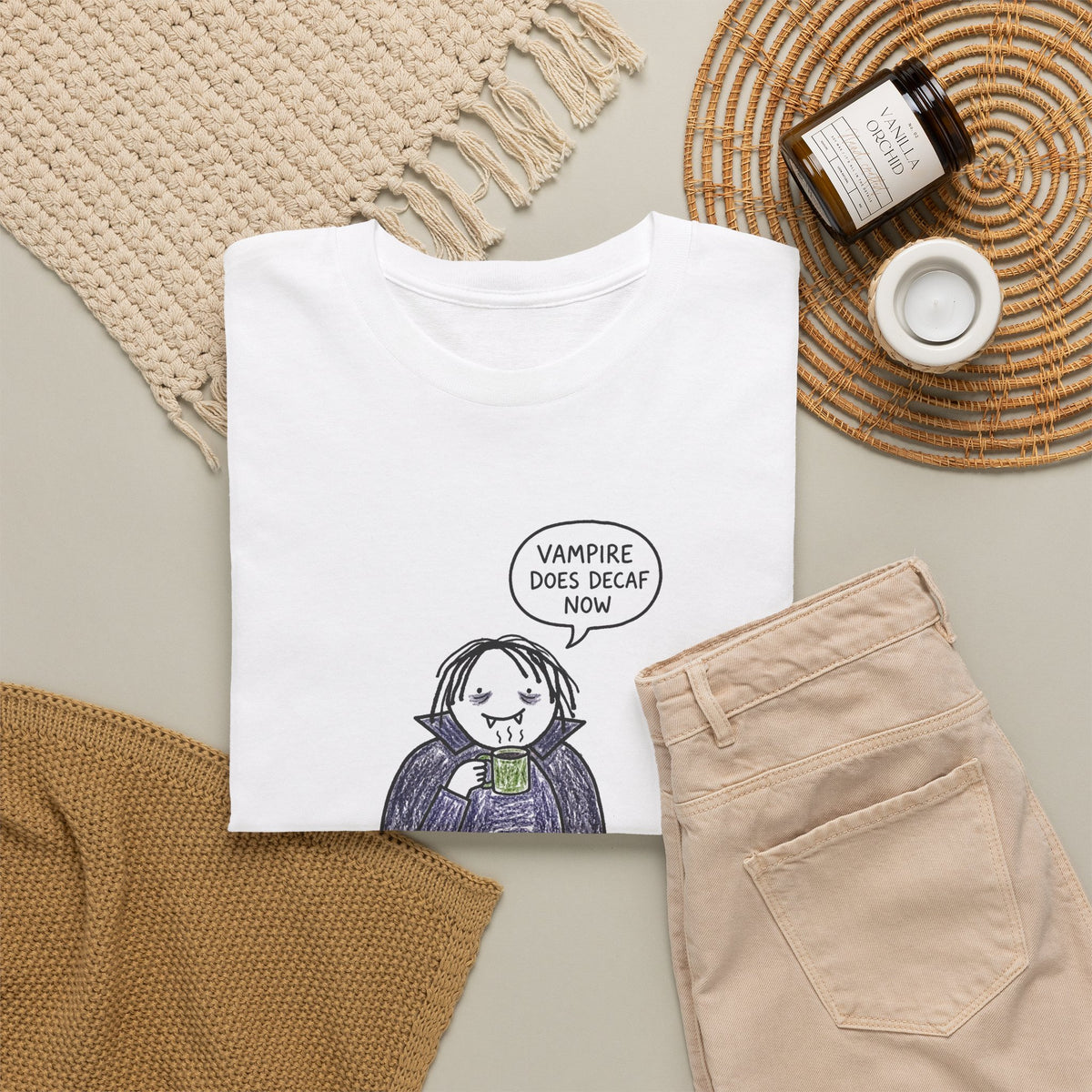 Decaf Vampire tee by doodledude