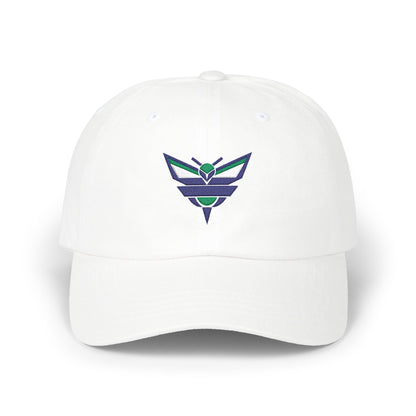 Charlotte Basketball Dad Cap — Embroidered, Navy, Kelly Green & White