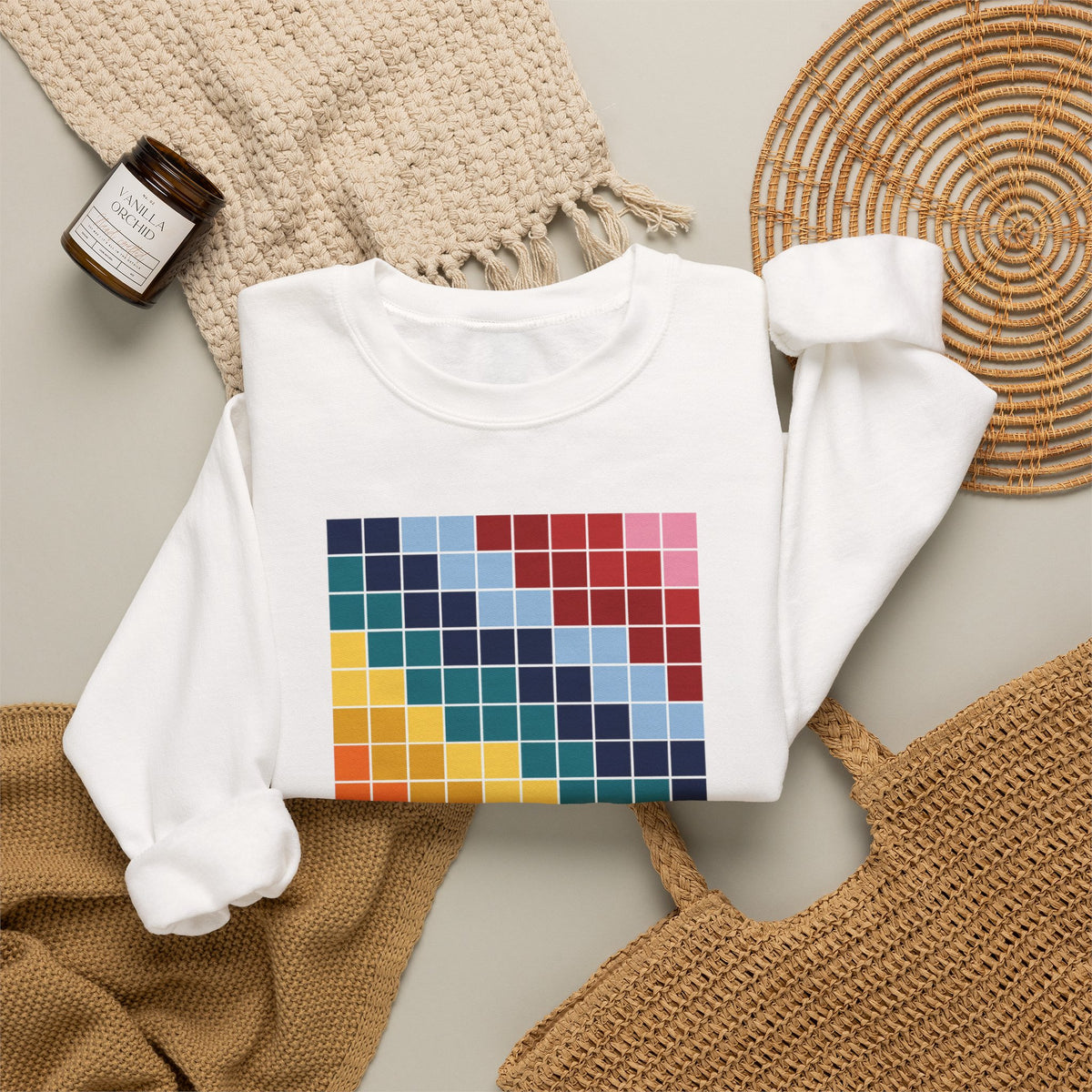 plate 114 crewneck - White
