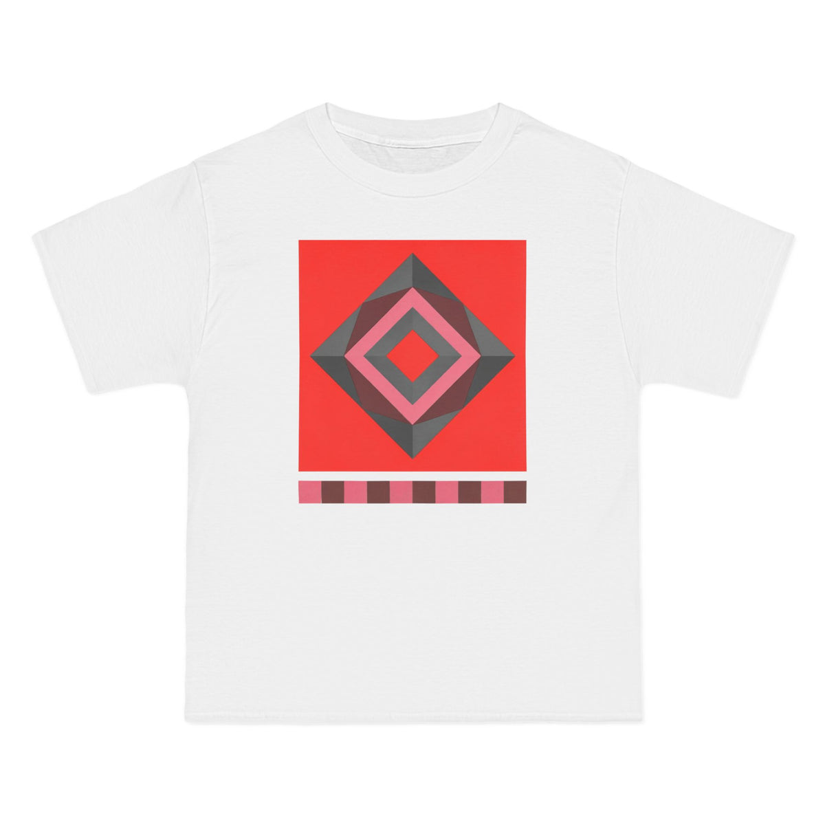 plate 034 beefy tee - White by onlycolor