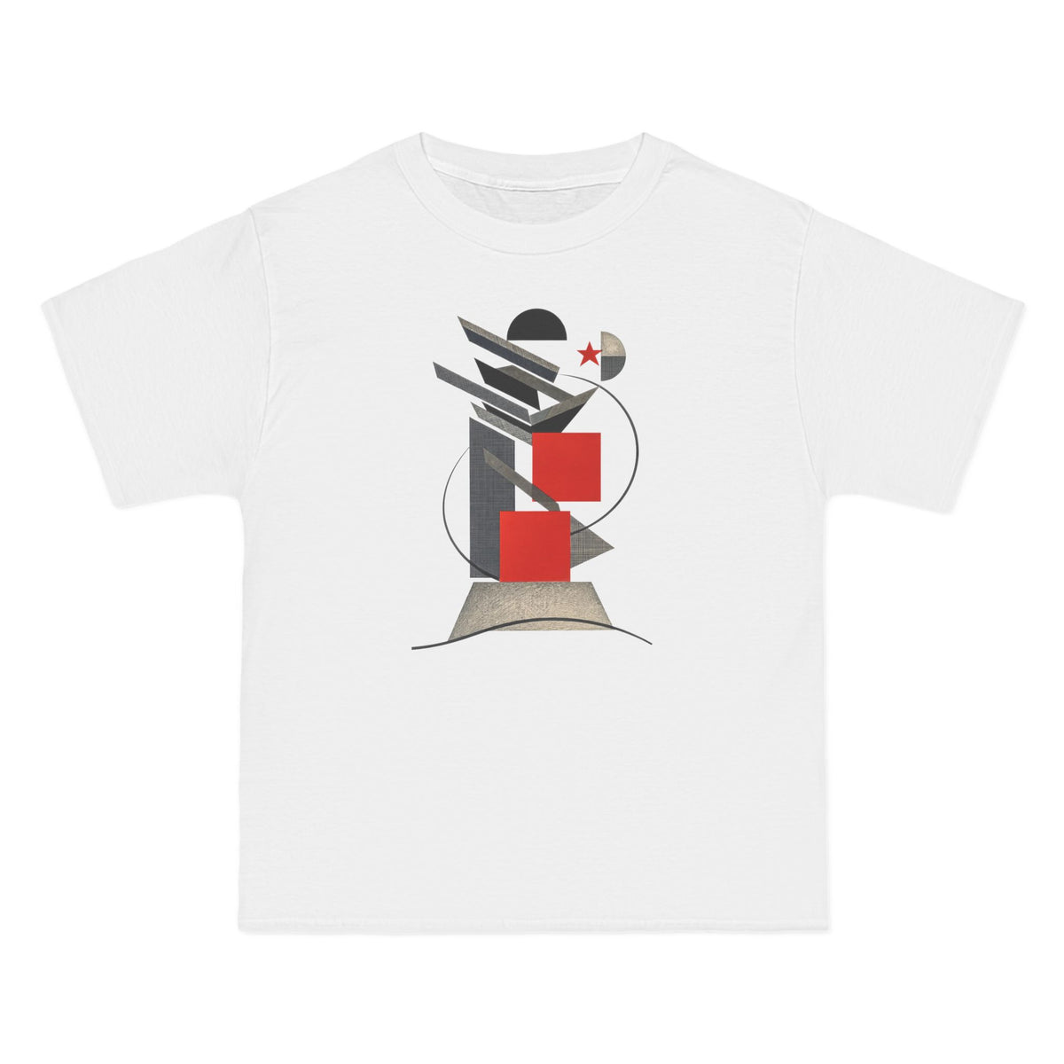 plate 077 beefy tee - White