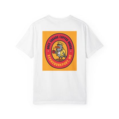 Coffee Shop T-Shirt — "Dog Square Coffee House" Logo Tee (Kennebunkport, ME)