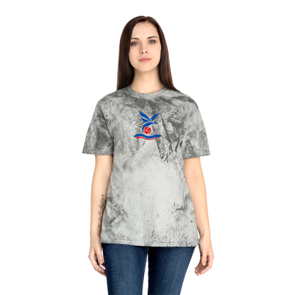 London Soccer Tie-Dye Tee — Smoke, Royal, Red & Grey