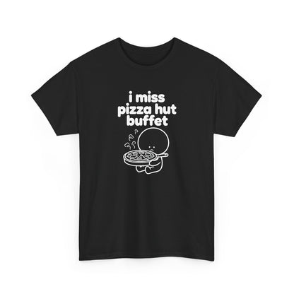 i miss pizza hut buffet tee - Black