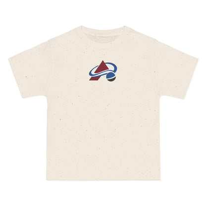 Colorado Hockey Heavyweight Tee — Natural, Royal, Maroon & White