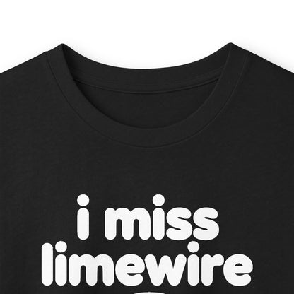i miss limewire long sleeve tee - Black