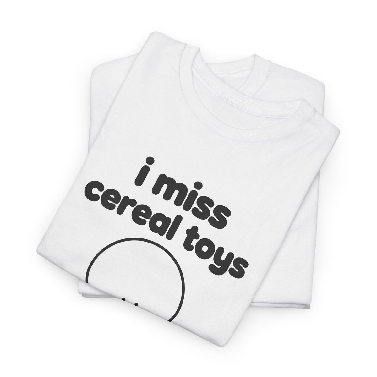i miss cereal toys tee - White