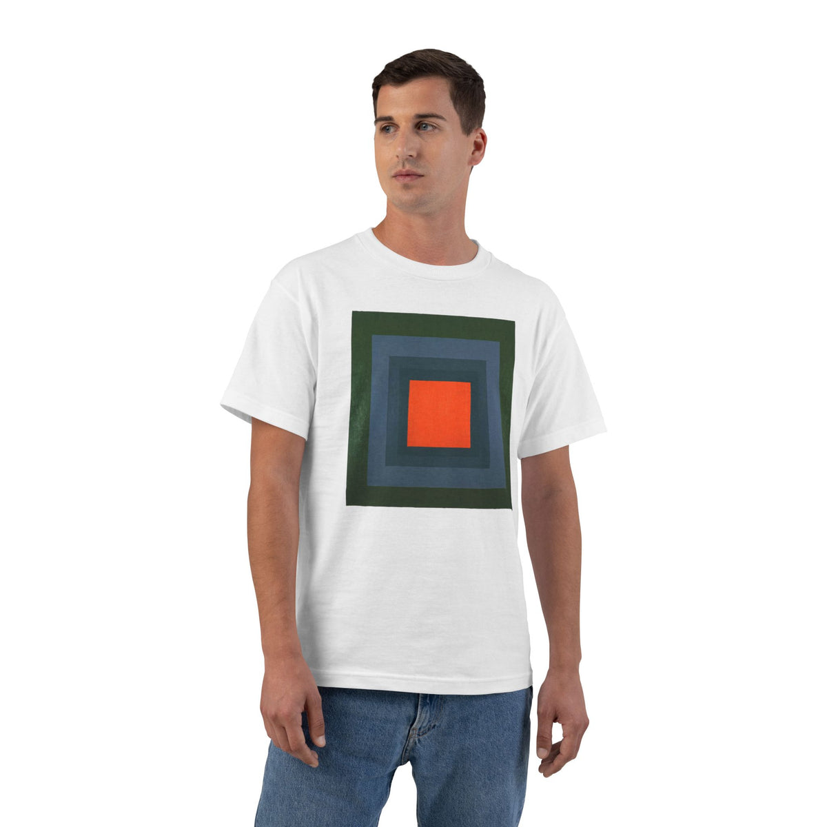 plate 020 beefy tee - White by onlycolor