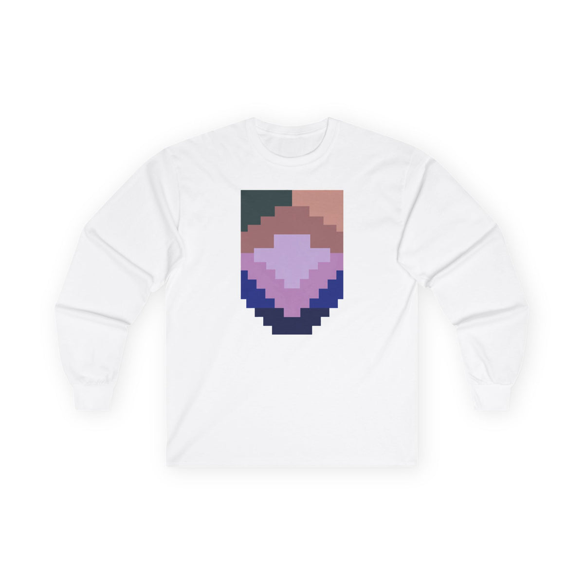plate 291 long sleeve tee - White