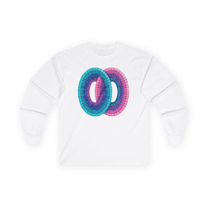 plate 414 long sleeve tee - White