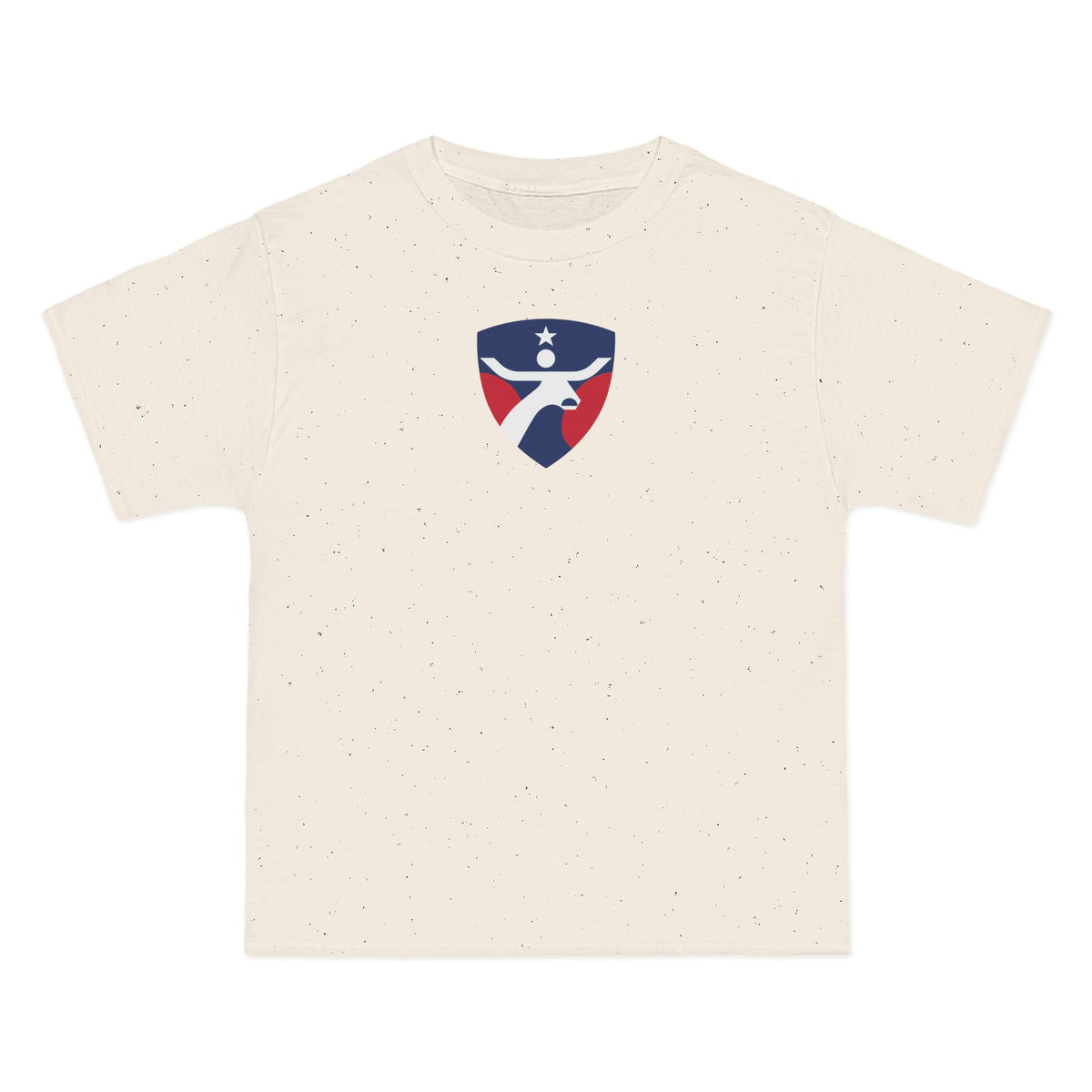 Dallas Soccer Heavyweight Tee — Natural, Navy, White & Crimson