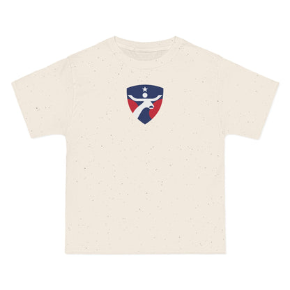 Dallas Soccer Heavyweight Tee — Natural, Navy, White & Crimson