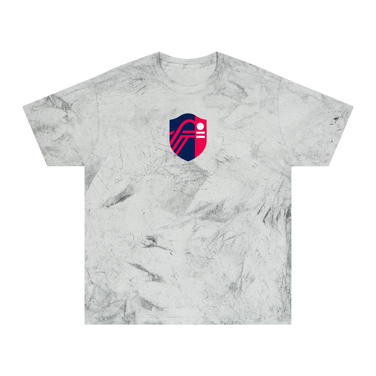 St. Louis Soccer Tie-Dye Tee — Smoke, Navy, Red & White