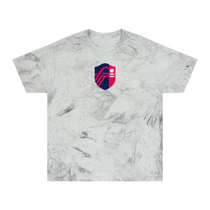 St. Louis Soccer Tie-Dye Tee — Smoke, Navy, Red & White