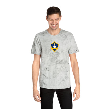 Los Angeles Soccer Tie-Dye Tee — Smoke, Navy, Gold & White