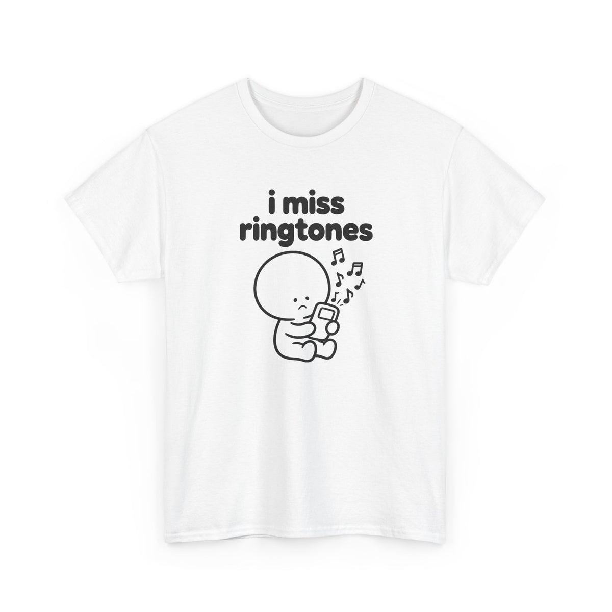 i miss ringtones tee - White by lonelyboi