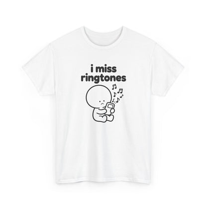 i miss ringtones tee - White