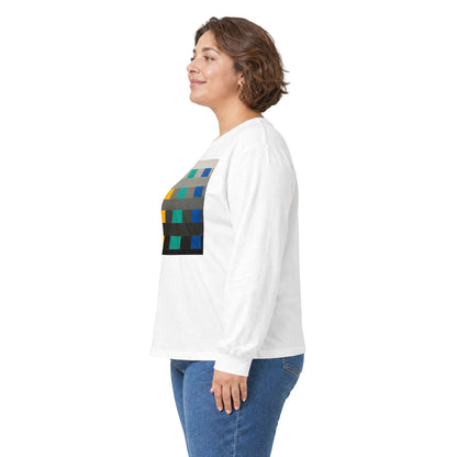 plate 307 long sleeve tee - White
