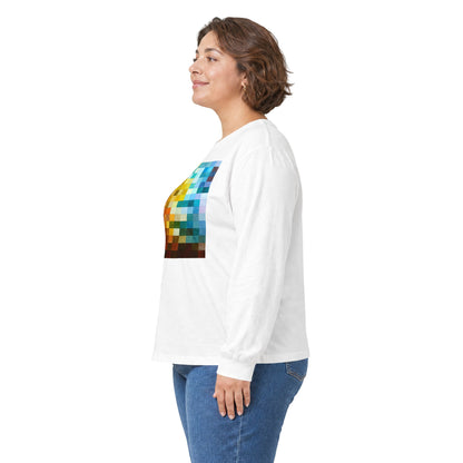 plate 245 long sleeve tee - White