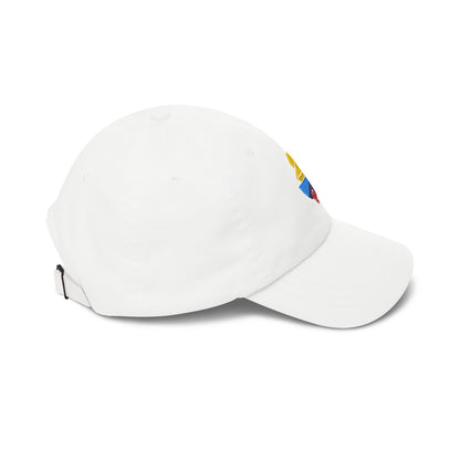 Manchester Soccer Dad Cap — Embroidered, Gold, Navy & Aqua