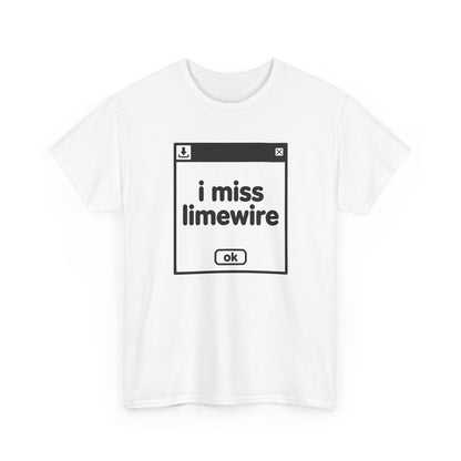 i miss limewire error tee - White