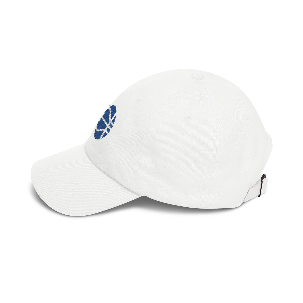Orlando Basketball Dad Cap — Embroidered, Royal & White