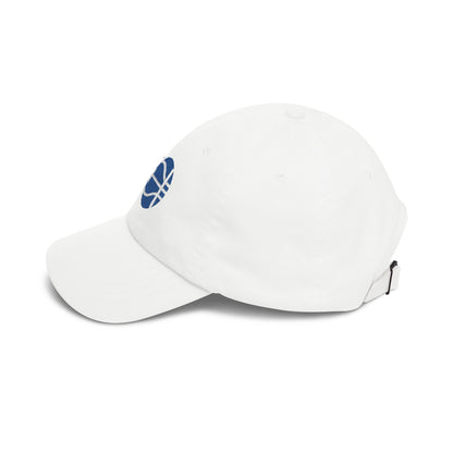 Orlando Basketball Dad Cap — Embroidered, Royal & White