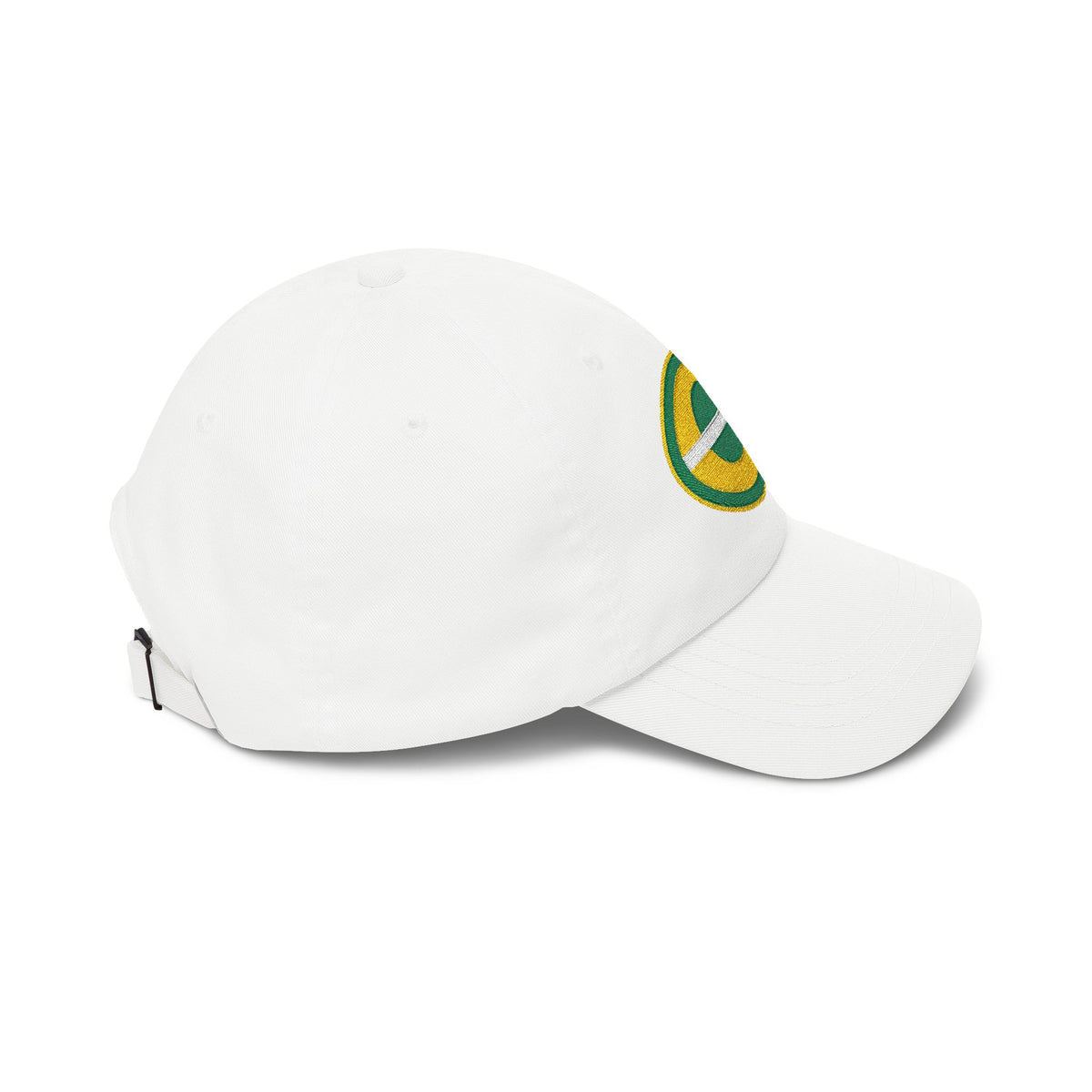 Green Bay Football Dad Cap — Embroidered, Gold, Kelly Green & White