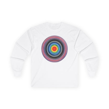 plate 343 long sleeve tee - White