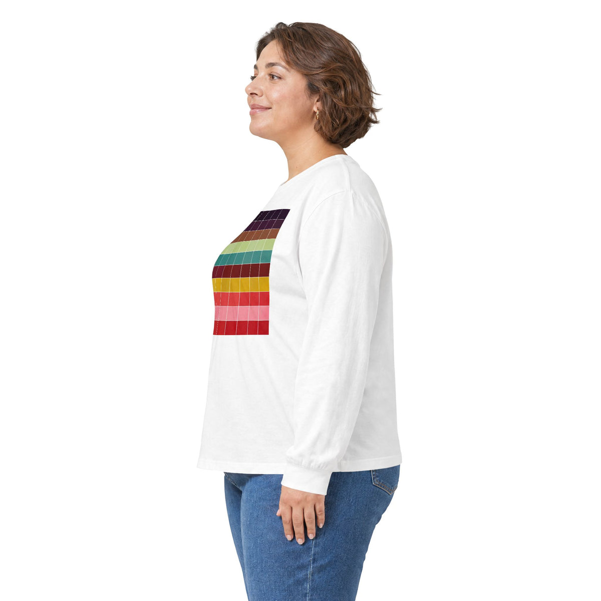 plate 313 long sleeve tee - White
