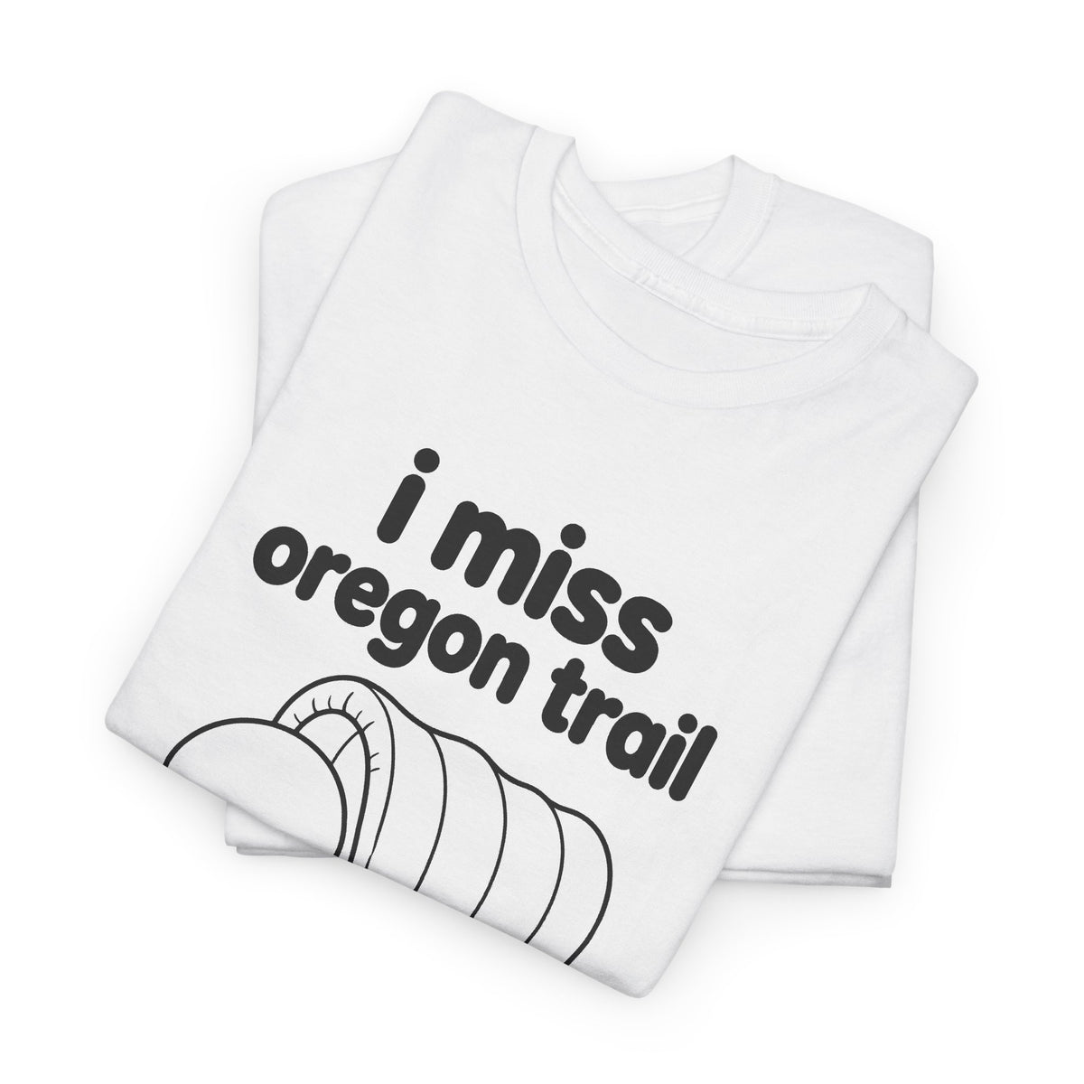 i miss oregon trail tee - White