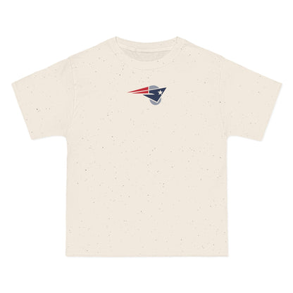 New England Football Heavyweight Tee — Natural, Navy, Grey & Red